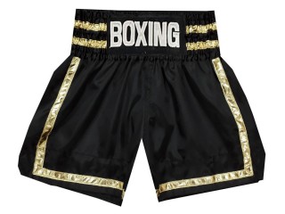 Shorts Boxe Anglaise Personnalisé : KNBSH-032-Noir-Or